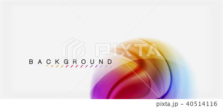 Swirl fluid flowing colors motion effect, holographic abstract background 40514116