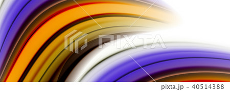 Abstract wave lines fluid color stripes. Vector artistic illustration for poster or web banner 40514388