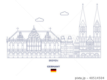 Bremen City Skyline, Germany Bremen City Skyline, Germany 40514504