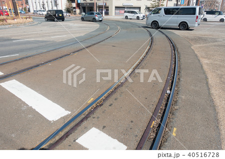 [愛知県]　豊橋市　路面電車　線路 40516728