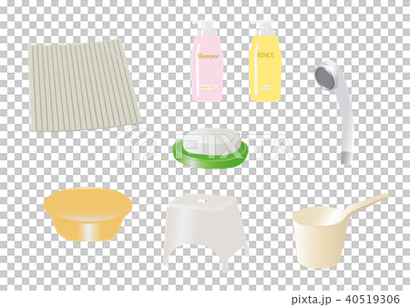 Bath accessories set - Stock Illustration [40519306] - PIXTA