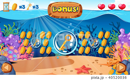 Deep Underwater Bonus Game Template 40520036