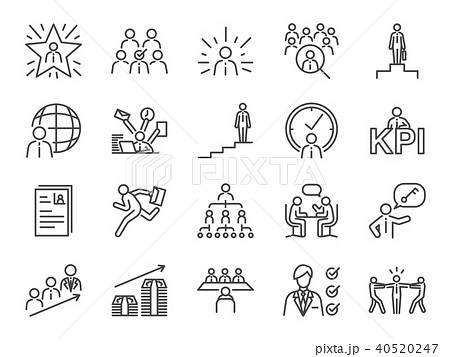 Career path icon set. 40520247