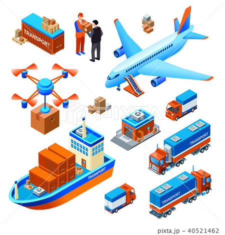 Logistics delivery transport vector illustration Logistics delivery transport vector illustration 40521462