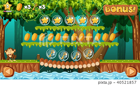 A Game Template Jungle Scene 40521857