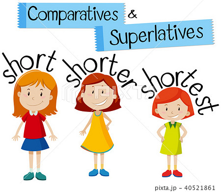 Comparatives and superlatives for word short 40521861