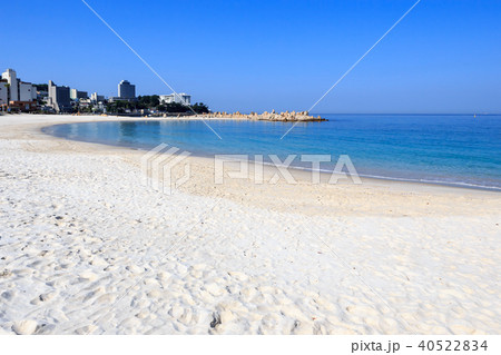 早朝の白良浜　和歌山県 40522834