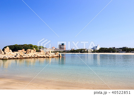 早朝の白良浜　和歌山県 40522851