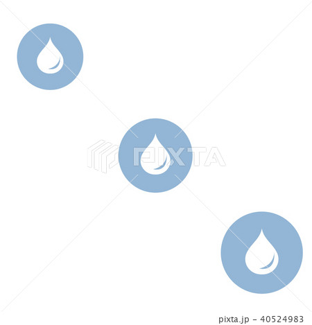 Stylized icon of the three colored fuel droplets 40524983