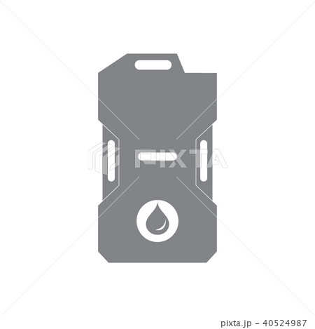 Stylized icon of the canister of gasoline 40524987
