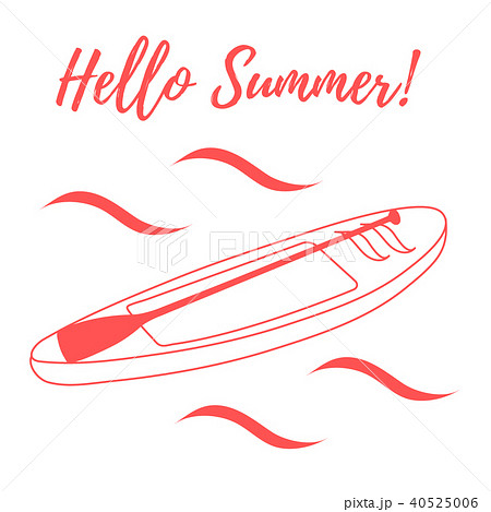 Stylized icon of boat with oar Stylized icon of boat with oar 40525006