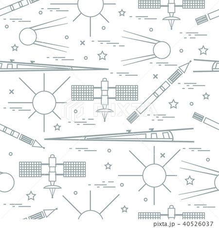 Seamless pattern with variety space exploration Seamless pattern with variety space exploration 40526037