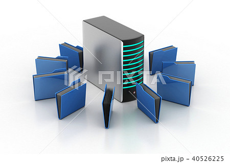 Server with file folder Server with file folder 40526225