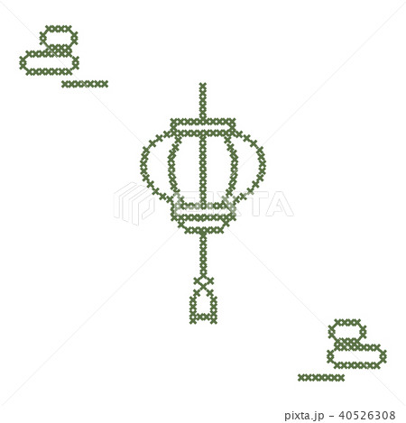 Cute vector illustration cross embroidery of 40526308
