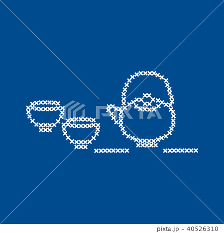 Cute vector illustration cross embroidery of 40526310