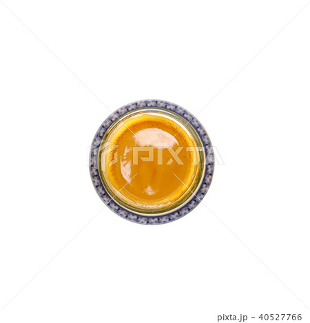 Top view of coffee glass over white 40527766