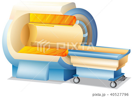 MRI Scanner on White Background 40527796