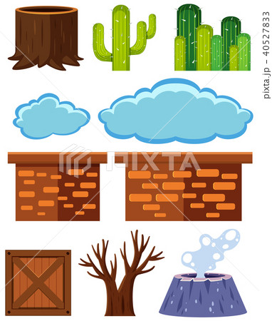 Game Element on White Background Game Element on White Background 40527833