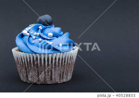 cupcake on black background cupcake on black background 40528833