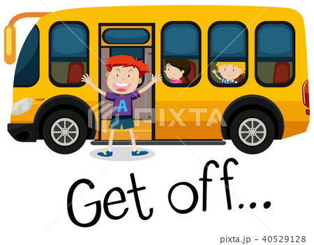 A Kid Get Off School Bus A Kid Get Off School Bus 40529128