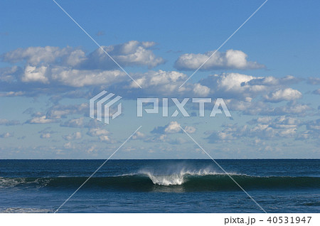 波 太平洋 水平線 大海原 九十九里 波 太平洋 水平線 大海原 九十九里 40531947
