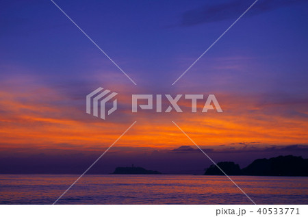 夕暮れの湘南 自然風景 夕暮れの湘南 自然風景 40533771