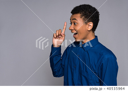 African American teenager has idea 40535964