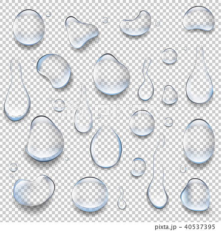 Water Drop Isolated Big Setのイラスト素材