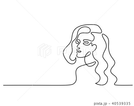 Abstract portrait of a woman logo Abstract portrait of a woman logo 40539335