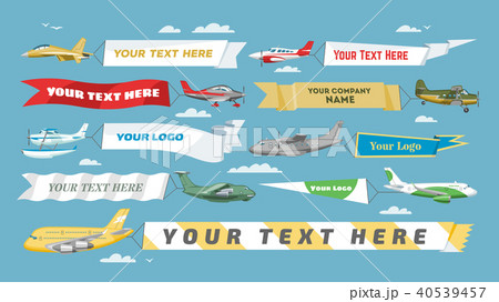 Plane banner vector airplane or aircraft with blank message advertisement and text template ad in Plane banner vector airplane or aircraft with blank message advertisement and text template ad in 40539457