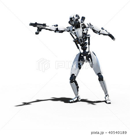 人型ロボット　perming3DCGイラスト素材 40540189