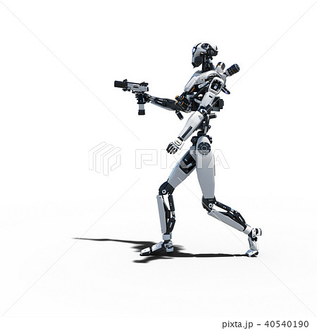 人型ロボット perming3DCGイラスト素材 人型ロボット perming3DCGイラスト素材 40540190