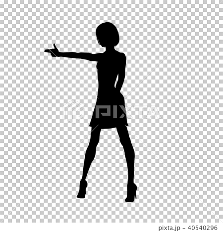 High heel women silhouette perming CG illustration material High heel women silhouette perming CG illustration material 40540296