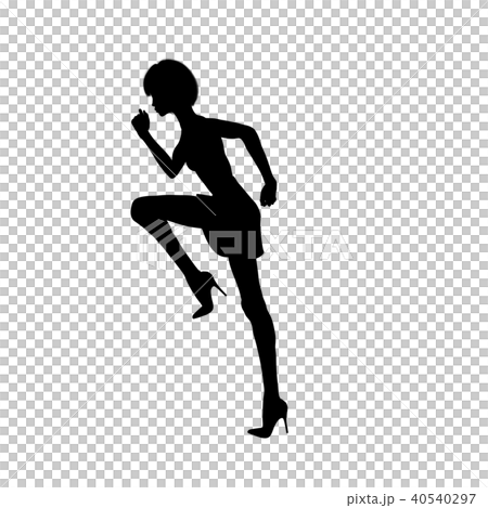 High heel women silhouette perming CG illustration material High heel women silhouette perming CG illustration material 40540297