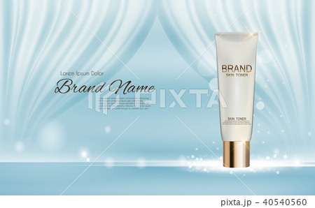 Design Cosmetics Product  Template for Ads or Magazine Background. 3D Realistic Vector Iillustration 40540560