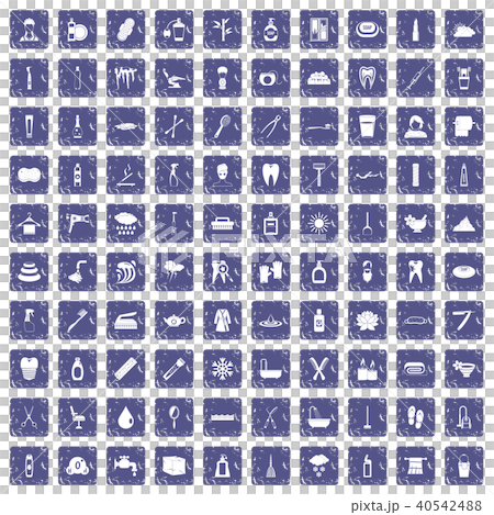 100 hygiene icons set grunge sapphire 100 hygiene icons set grunge sapphire 40542488