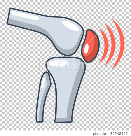 Arthritis of knee icon, cartoon style. - Stock Illustration [40542535 ...