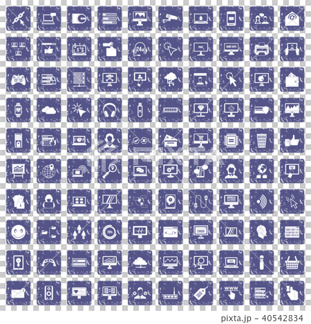 100 internet icons set grunge sapphire 100 internet icons set grunge sapphire 40542834