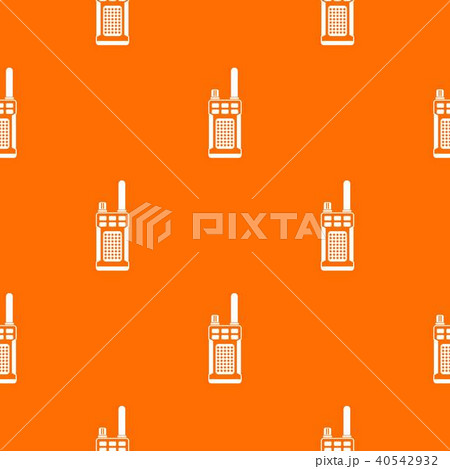 Portable handheld radio pattern seamless Portable handheld radio pattern seamless 40542932