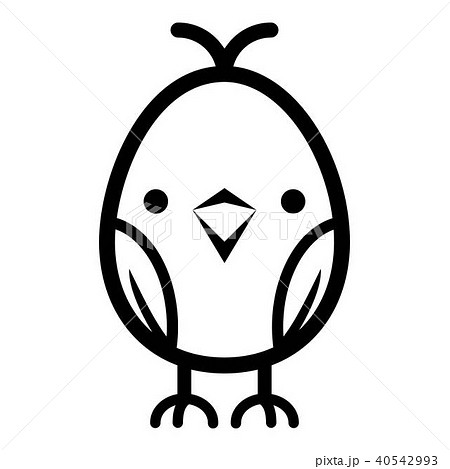 Chick icon, simple black style 40542993
