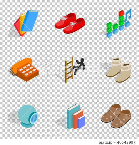 Presentation icons set, isometric style 40542997
