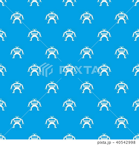 Machine pattern seamless blue 40542998