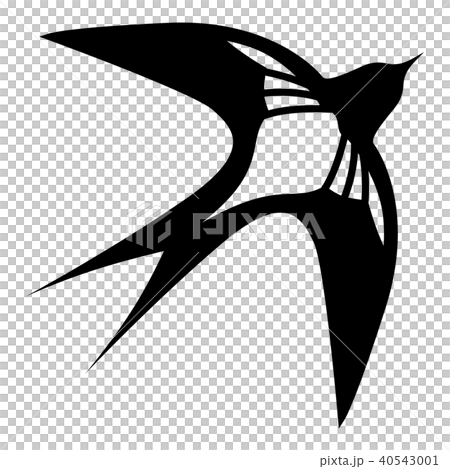Swallow icon, simple black style 40543001