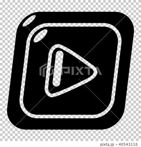 Video icon, simple black style 40543118