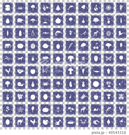 100 live nature icons set grunge sapphire 100 live nature icons set grunge sapphire 40543318