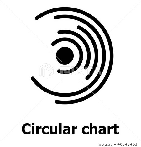 Circular chart icon, simple style. Circular chart icon, simple style. 40543463