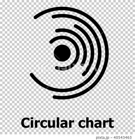 Circular chart icon, simple style. Circular chart icon, simple style. 40543463