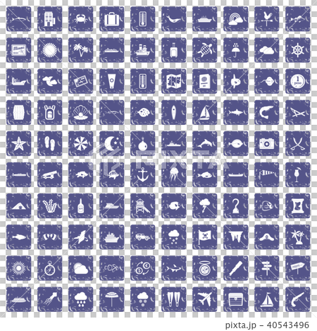 100 marine environment icons set grunge sapphire 100 marine environment icons set grunge sapphire 40543496