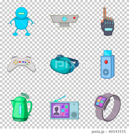 Simple life icons set, cartoon style Simple life icons set, cartoon style 40543555