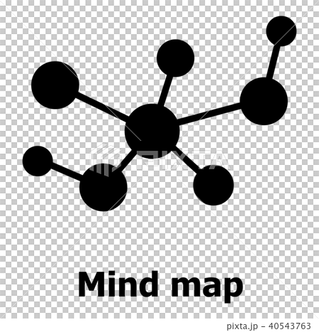 Mind map icon, simple style. 40543763